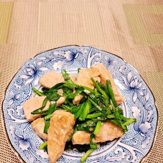 豚ヒレ肉と にらを使って 中華風炒めもの